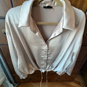 Elegant Cream Women's Top